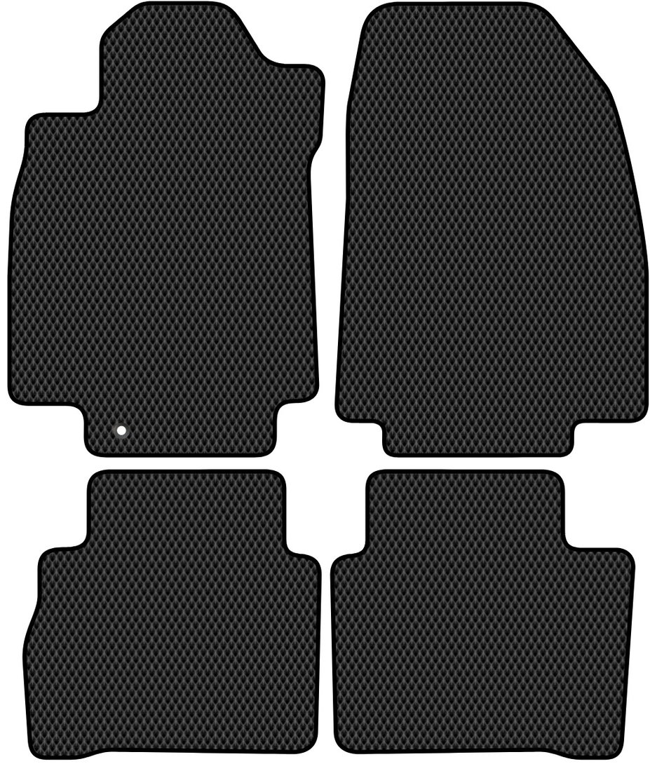 

Комплект ковриков для авто Alicosta Nissan Tiida (седан / C11) 2007 - 2014 (черный, ромб)