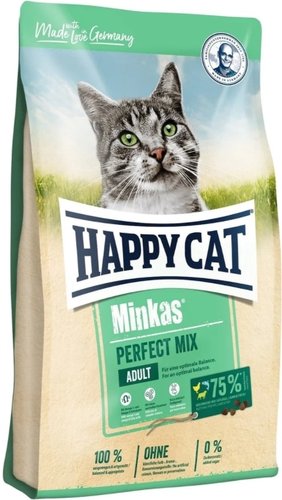 Сухой корм для кошек Happy Cat Minkas Perfect Mix с птицей, ягненком и рыбой 4 кг