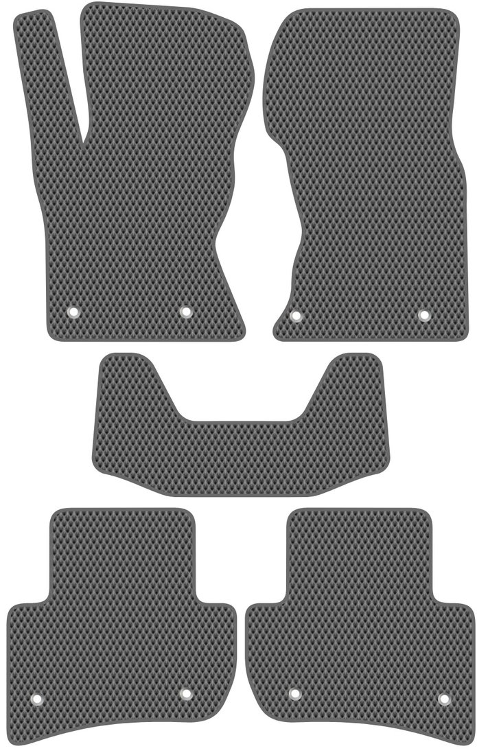 

Комплект ковриков для авто Alicosta Land Rover Range Rover Velar (suv / L560) 2017 - Н.В. (серый, ромб)