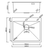 Кухонная мойка Roxen Simple 560220-60