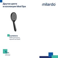Душевая лейка Milardo Ideal Spa ILS3FCRM18