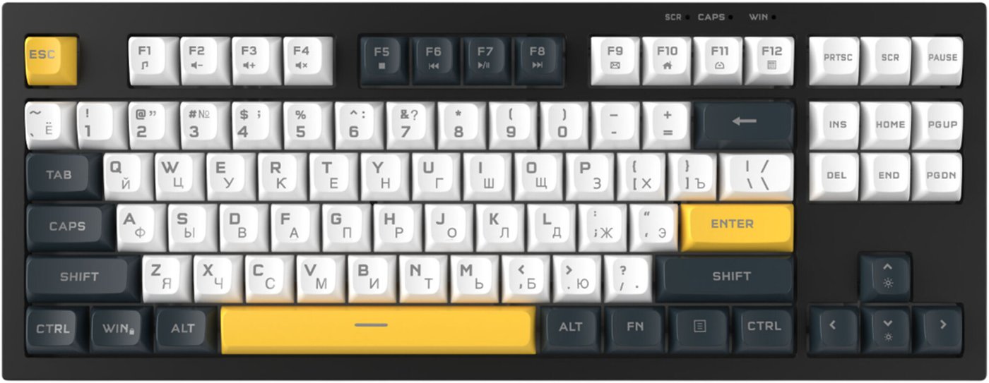 

Клавиатура Ritmix RKB-587BL (черный/белый)