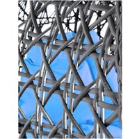 Подвесное кресло M-Group Для двоих Люкс 11510403 (черный ротанг/голубая подушка)