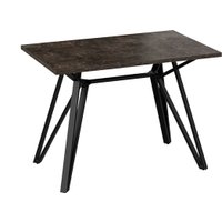 Кухонный стол Трия Ройс тип 1 (черный муар/ателье темное)