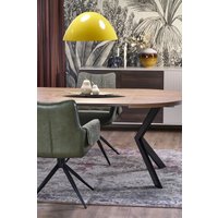 Кухонный стол Halmar Peroni 100-250/100/75 (орех/черный) в Гродно