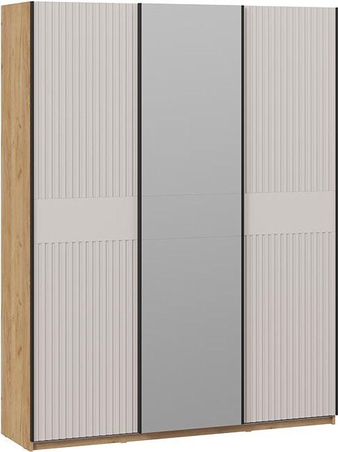 

Шкаф-купе Трия Оскар Хилтон Т2 1800 271108 (ручка черная/дуб крафт золотой/кашемир сатин)