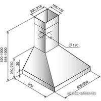 Кухонная вытяжка Elikor Вента 50П-430-К3Д (белый)