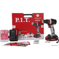 Ударная дрель-шуруповерт P.I.T. PSB20H-10C/1 (с 1-им АКБ, кейс, оснастка)