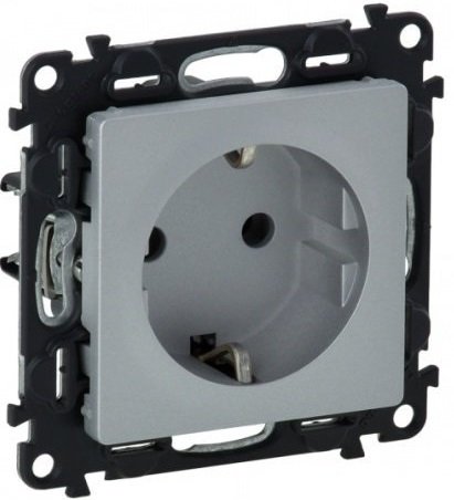 

Розетка Legrand Valena Life 753621 (алюминий)