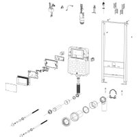 Унитаз подвесной Triton Pro Verso VO-1832 + Pro EVO815N + Pro Evo (с кнопкой, черный, матовый)