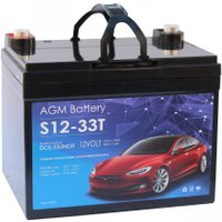 Автомобильный аккумулятор Kiper S12-33T (33 А·ч) в Бобруйске