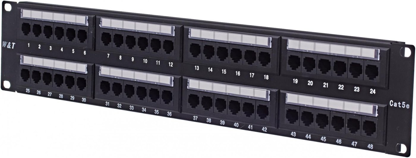 

Патч-панель W&T WT-2029B-KR-48 PORTS