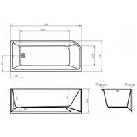 Ванна BelBagno BB712-1700-730-R