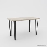 Кухонный стол Hype Mebel Польский 110x70 (черный/древесина белая)