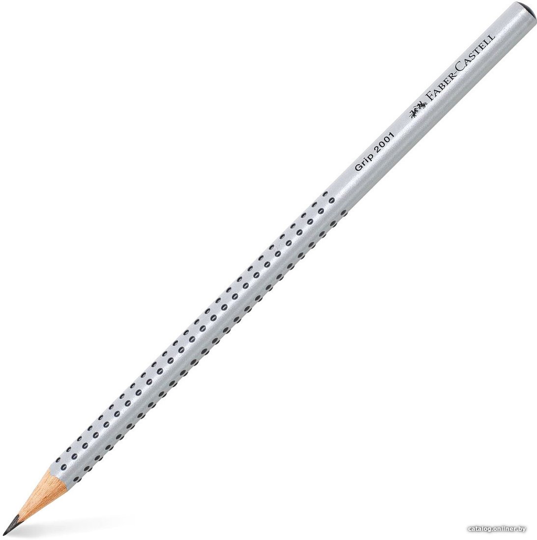 Простой карандаш Faber Castell Grip 2001 117000 (HB, серебристый)