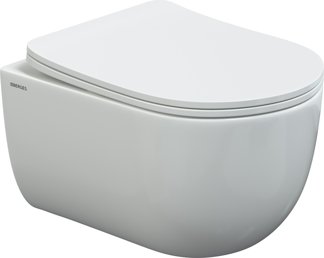 

Унитаз подвесной Berges Wasserhaus Ventas c сиденьем Toma Slim SO (микролифт)