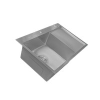 Кухонная мойка Astir Decor Satin C78x51L (с сифоном, дозатором и коландером)