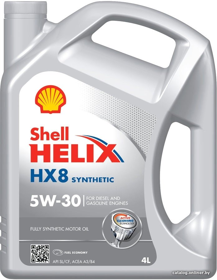 Моторное масло Shell HX8 Synthetic 5W-30 4л
