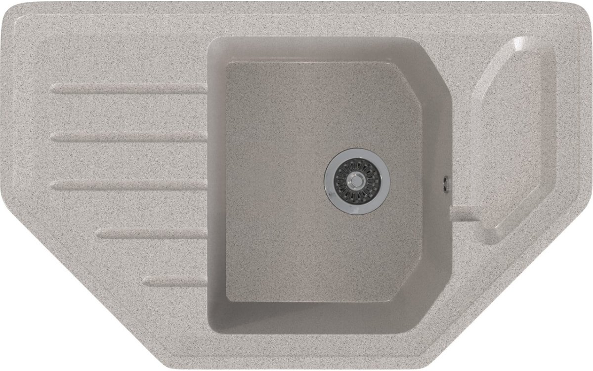 

Кухонная мойка Mixline ML-GMS17 551155 (светло-серый)