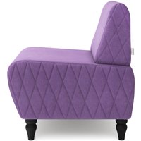 Интерьерное кресло MONOFIX Буно кресло (велюр/фиолетовый №18)