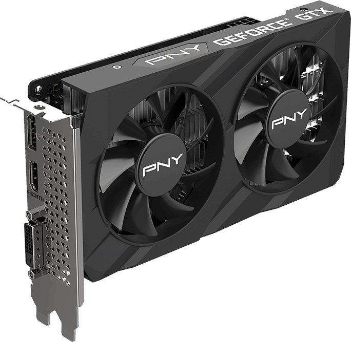 

Видеокарта PNY GeForce GTX 1650 4GB Verto GDDR6 Dual Fan VCG16514D6DFXPB1