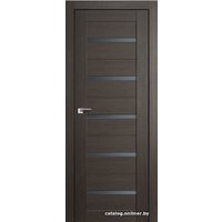 Межкомнатная дверь ProfilDoors 7X 80x200 (грей мелинга/стекло графит)