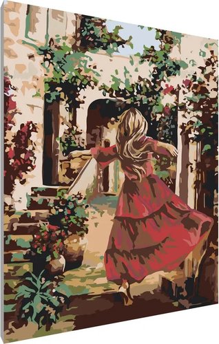 Картина по номерам PaintLine Девочка в красном NOSI-A031