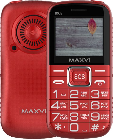 

Телефон Maxvi B5ds (красный)