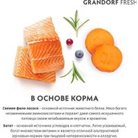 Сухой корм для кошек Grandorf Fresh Adult (Лосось и батат) 2 кг