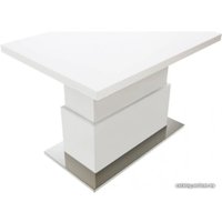 Журнальный столик Levmar Slide WT (белый/опоры сатинированная сталь)