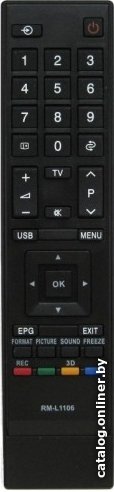 Пульт ДУ Huayu RM-L1106 для Toshiba universal