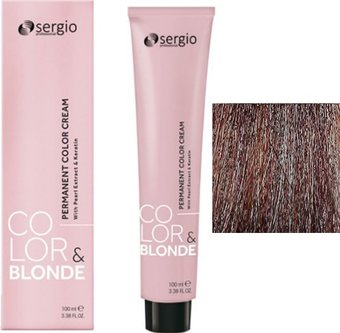 Крем-краска для волос Sergio Professional Color&Blonde 7.41 средне-русый медный матовый