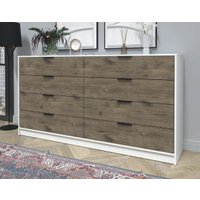 Комод Интерлиния Концепт КТ-К197 (дуб веллингтон/белый платинум)