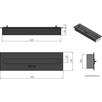 Биокамин SimpleFire FireBox 600 (со стеклом)