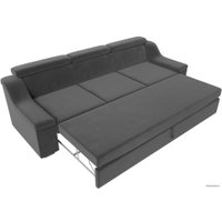 Диван Лига диванов Линдос (велюр, серый)