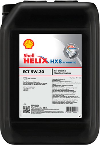 

Моторное масло Shell Helix HX8 ECT 5W-30 20л