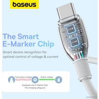 Кабель Baseus Pudding Series Fast Charging Cable 100W USB Type-C - USB Type-C (2 м, белый)