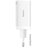 Сетевое зарядное Baseus GaN5 Pro Fast Charger 2C+U 65W (белый)