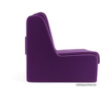 Кресло-кровать Мебель-АРС Аккорд №2 (микровельвет, фиолетовый)