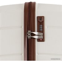 Чемодан-спиннер L'Case Singapore 78 см (кремовый беж)