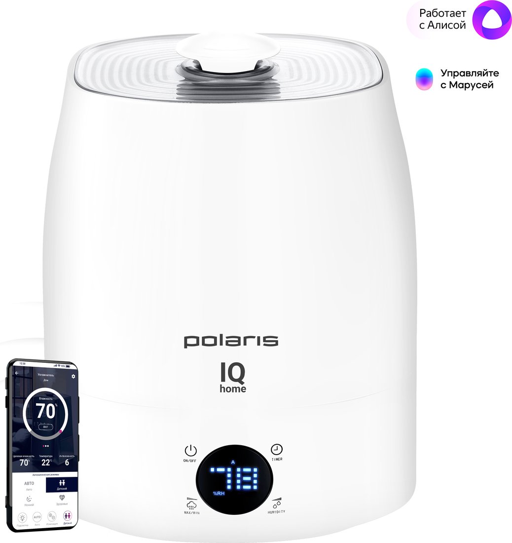 

Увлажнитель воздуха Polaris PUH 4040 Wifi IQ Home (белый)