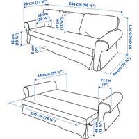Софа Ikea Vretstorp Hakebo серо-зеленый s09491254