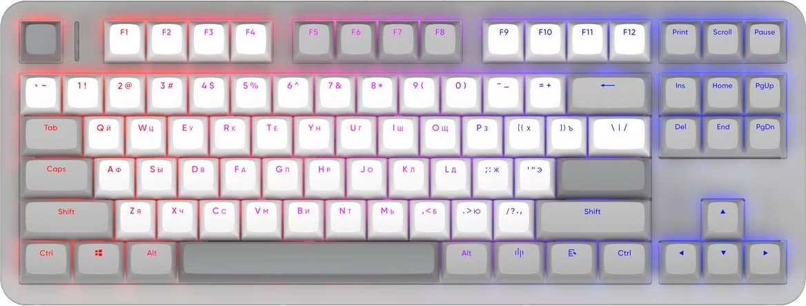 

Клавиатура Red Square Alumix TKL Gray Matter (g3ms Sapphire)