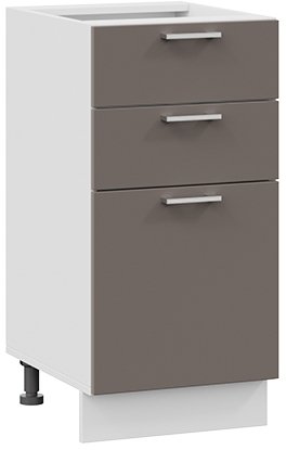 

Шкаф напольный Трия Габриэлла 1Н4Я3 (белый/муссон)