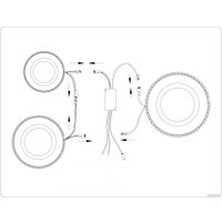 Припотолочная люстра Ambrella light FA8867/3 WH