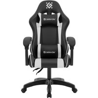 Игровое (геймерское) кресло Defender Legas (черный/белый)