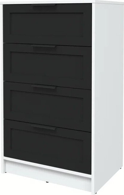 

Комод Интерлиния Концепт Тренд КТ-К60 (белый платинум/черный)