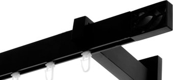 Lm Decor Флэт профиль Лайн Грид (черный матовый, 3.2м, 1 ряд)