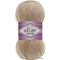 Пряжа для вязания Alize Cotton gold 262 (330 м, бежевый)