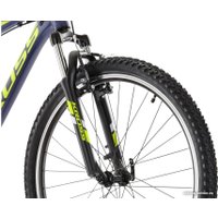 Велосипед Kross Hexagon 2.0 27.5 L/21" 2023 (темно-синий/лаймовый зеленый/матовый серый)